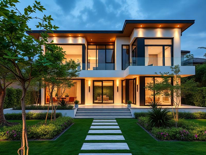 Front facade of family house