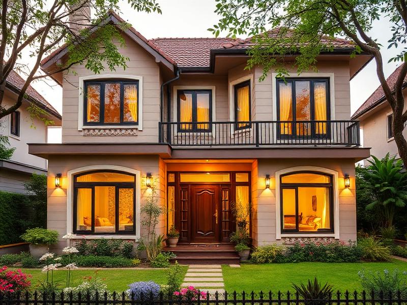 Front facade of family house